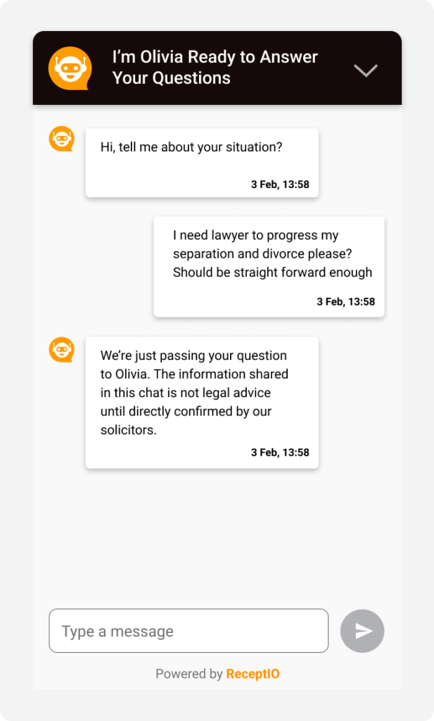 ReceptIO chat